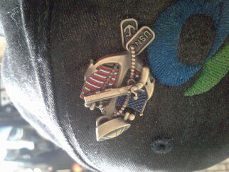 Customer photo review of US Navy Veteran Pin