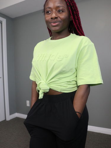 Customer photo review of Emboss T-shirt