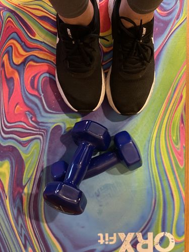 Customer photo review of Mat de Entrenamiento ORX Psicodelic