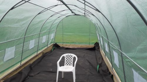 Customer photo review of 20'x10'x7' Walk-in Tunnel Greenhouses, Green