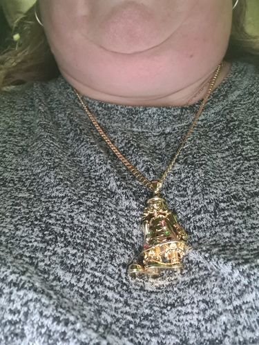 Customer photo review of CLOWN PENDANT (GOLD)