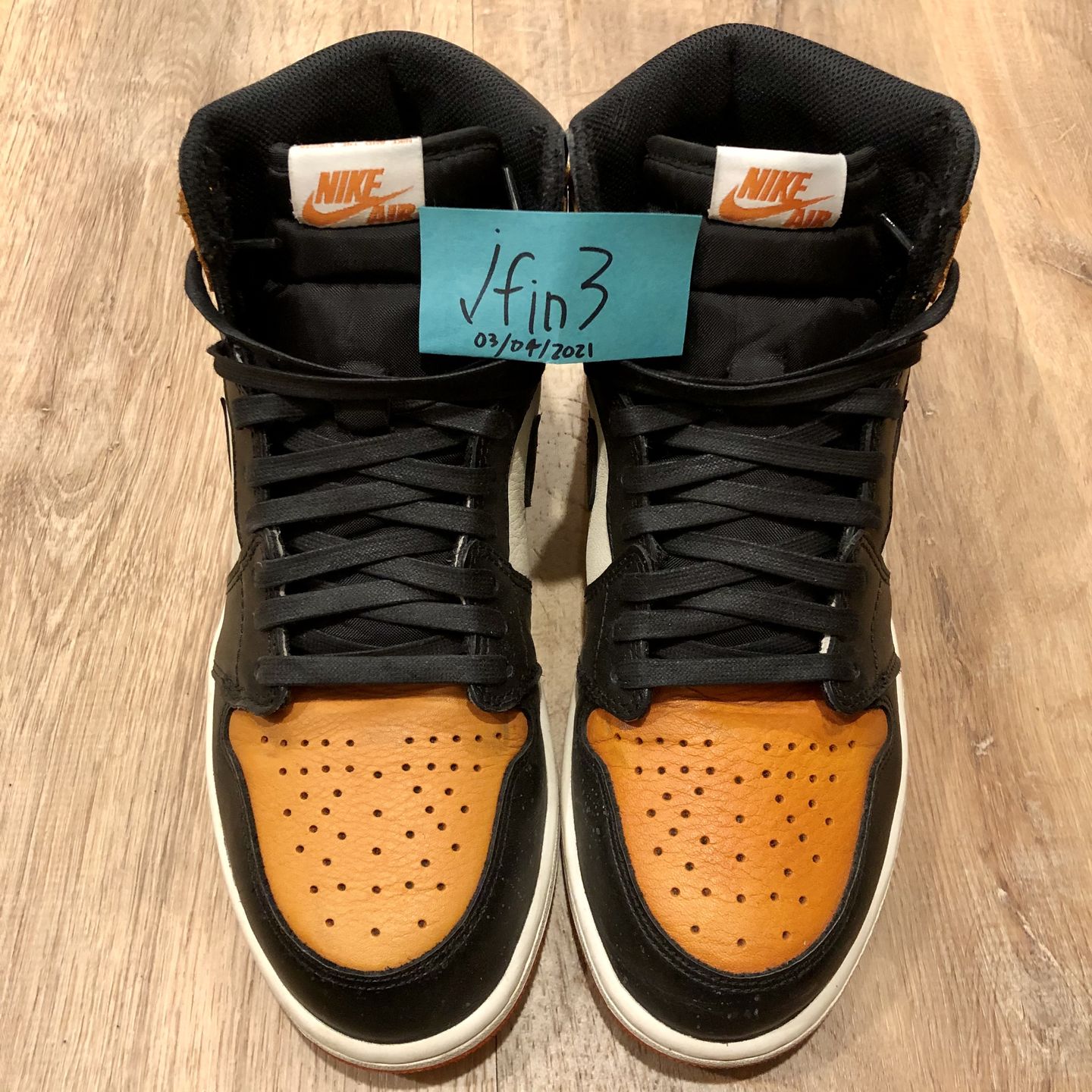 Customer photo review of Flat Waxed Cotton Shoe Laces