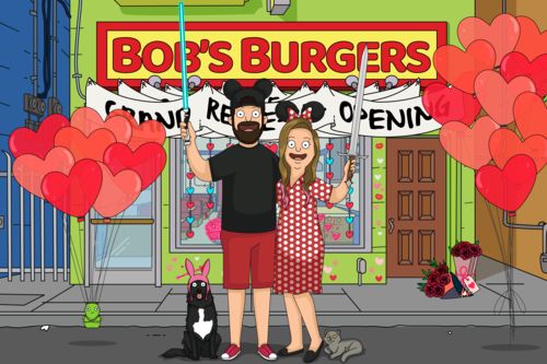 Customer photo review of Personalized Bob’s Burgers Custom Portrait
