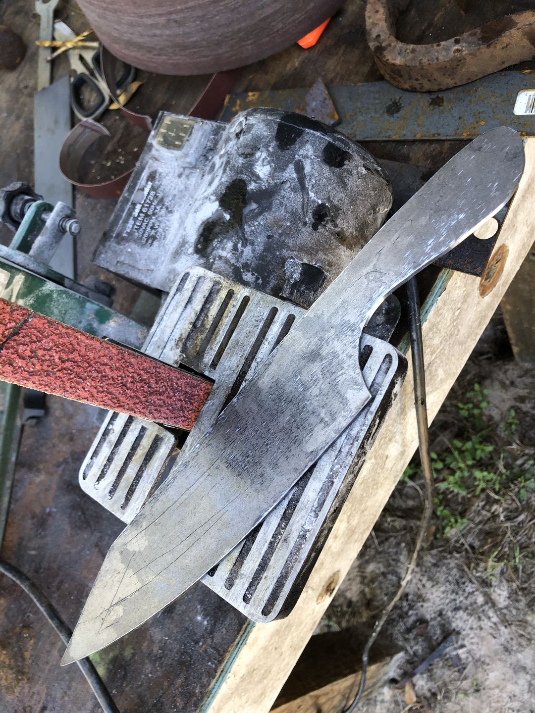 Customer photo review of 1" x 30" Sanding Belts for Profiling & Sharpening