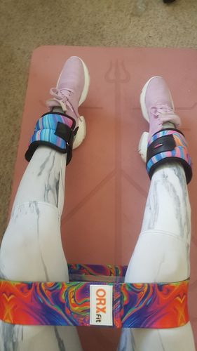 Customer photo review of Tobilleras con Peso Psicodelic Ankle Weight