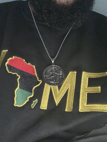 Customer photo review of ST MICHAELS  NECKLACE
