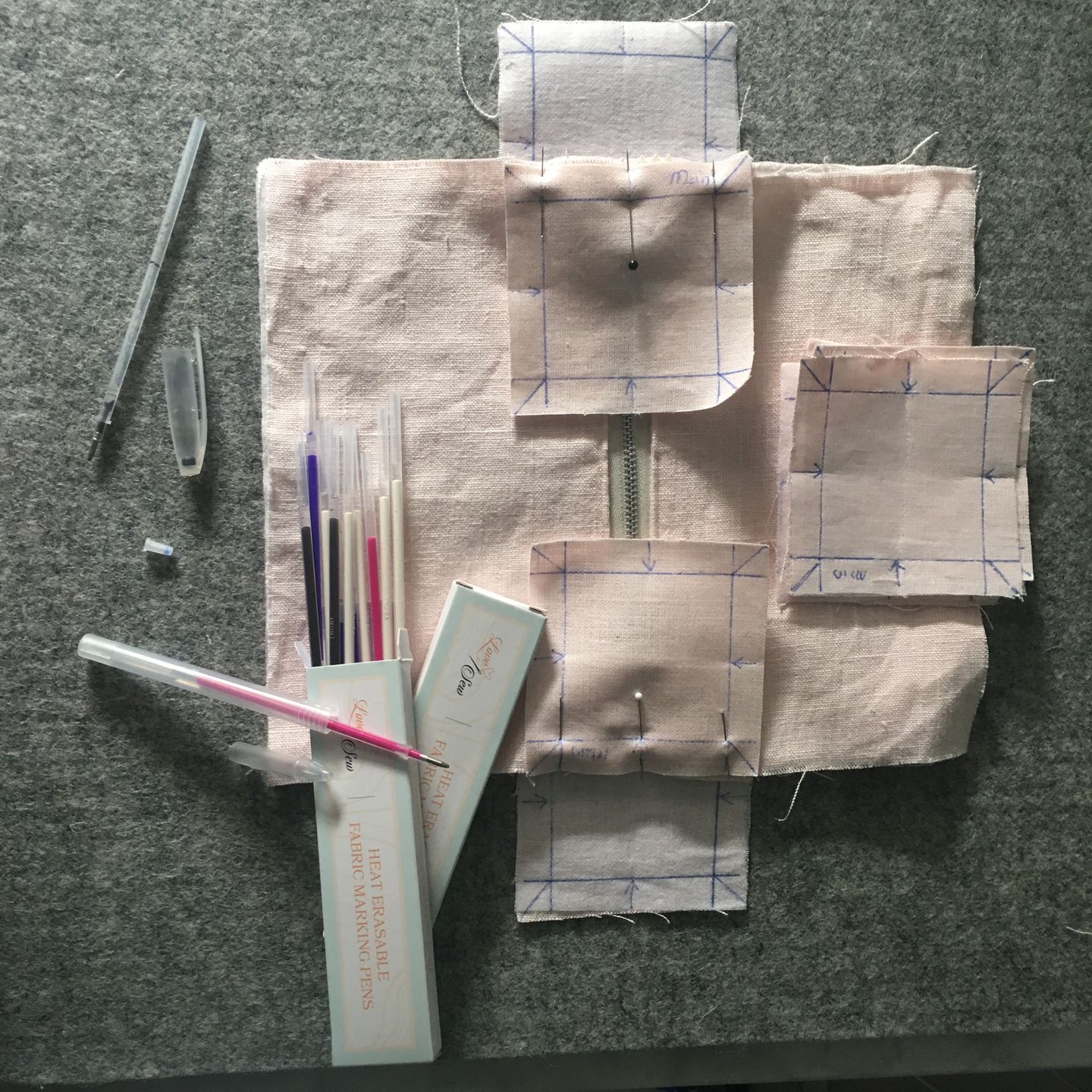 Customer photo review of Heat Erasable Fabric Marking Refills - 20PCS