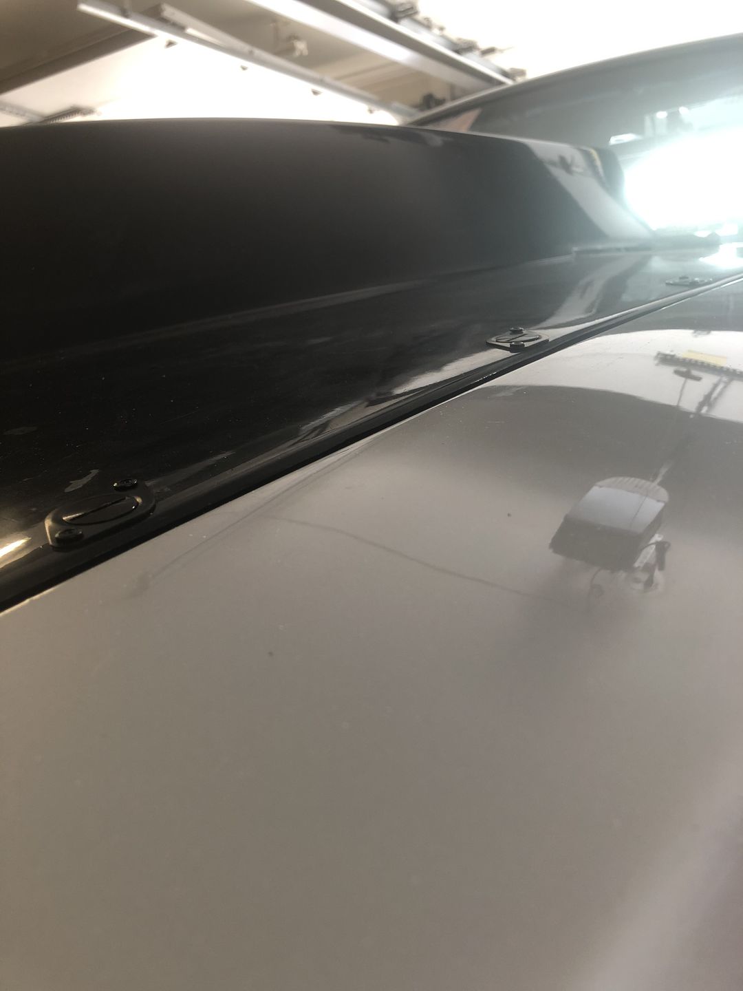 Customer photo review of Motion Raceworks 1979-93 Fox Body Dzus Hood Rails (38.75") (Black Anodized)
