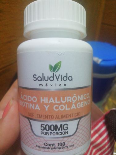 Customer photo review of Biotina, Ácido Hialurónico y Colágeno