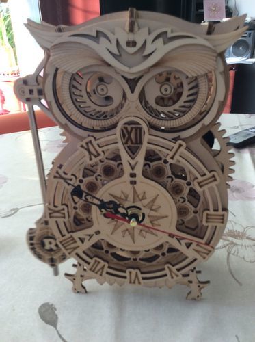 robotime owl clock