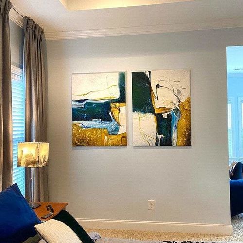 Customer photo review of Modern Abstract Painting #ABAV58