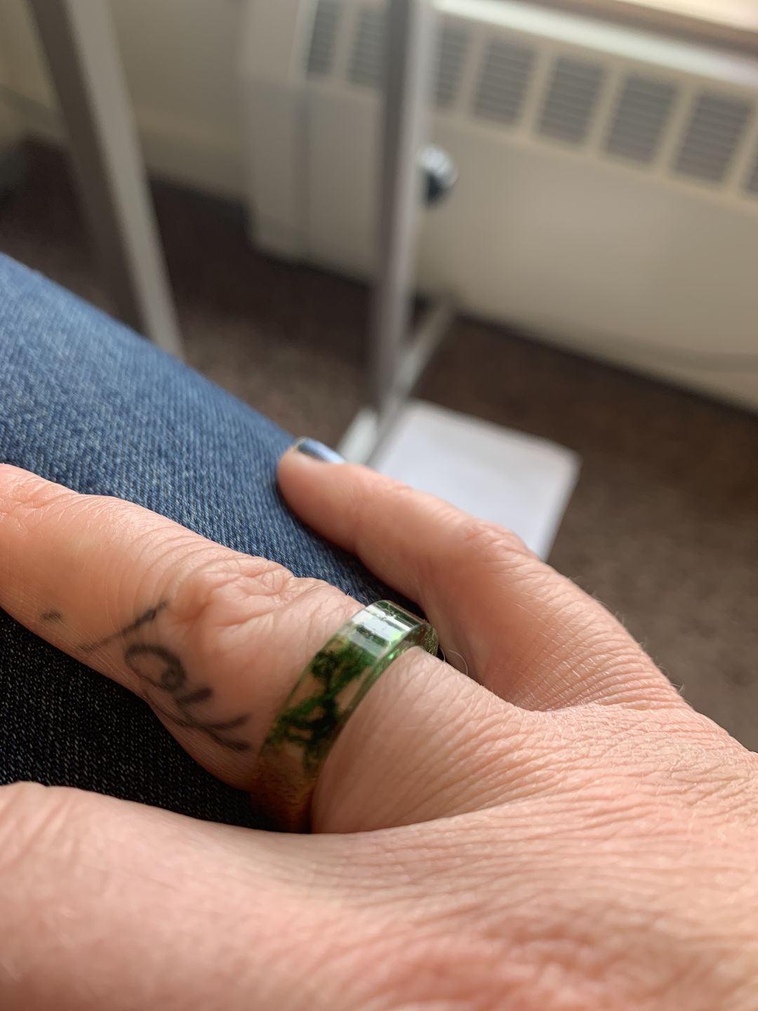 Customer photo review of Forest Soul Resin Ring