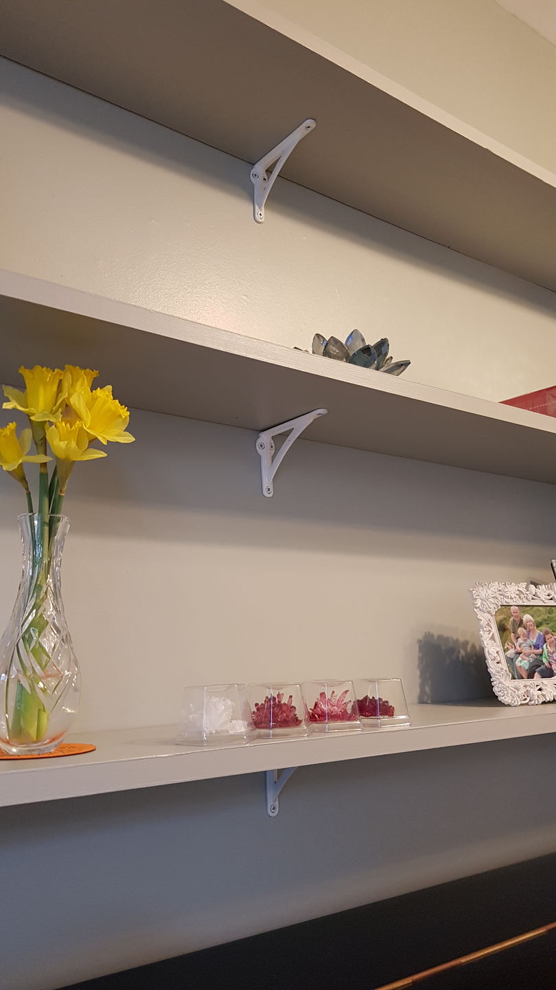 Customer photo review of 4.5 Inch Ironbridge Cast Iron Shelf Bracket
