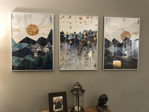 Customer photo review of Geometric Sun Landscape