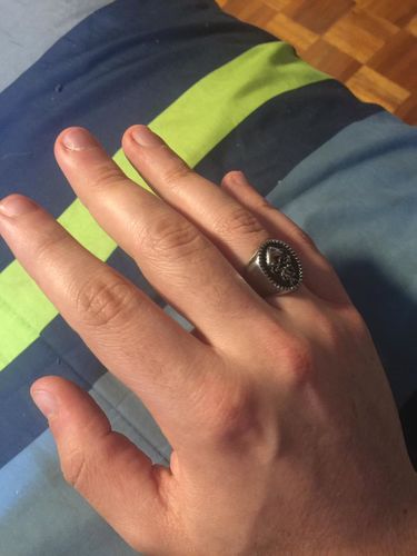 Customer photo review of SACRED FIRE HEART RING