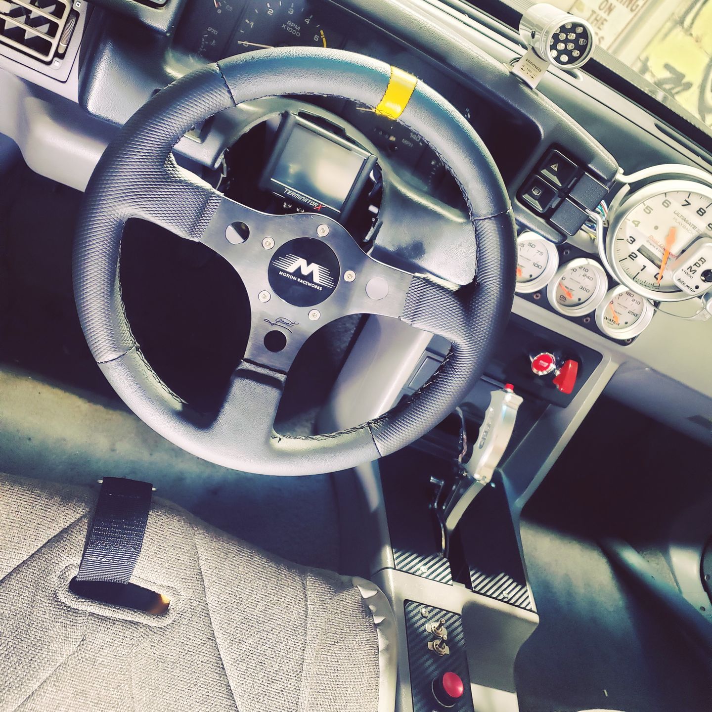 Customer photo review of Motion Raceworks 79-93 Ford Fox Body Mustang Chromoly Lightweight Steering Column