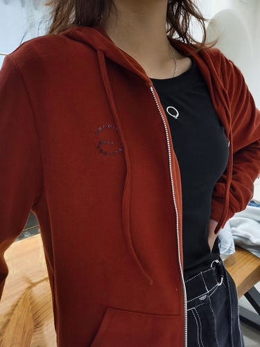 Customer photo review of Full-Zip Hooded Sweatshirt