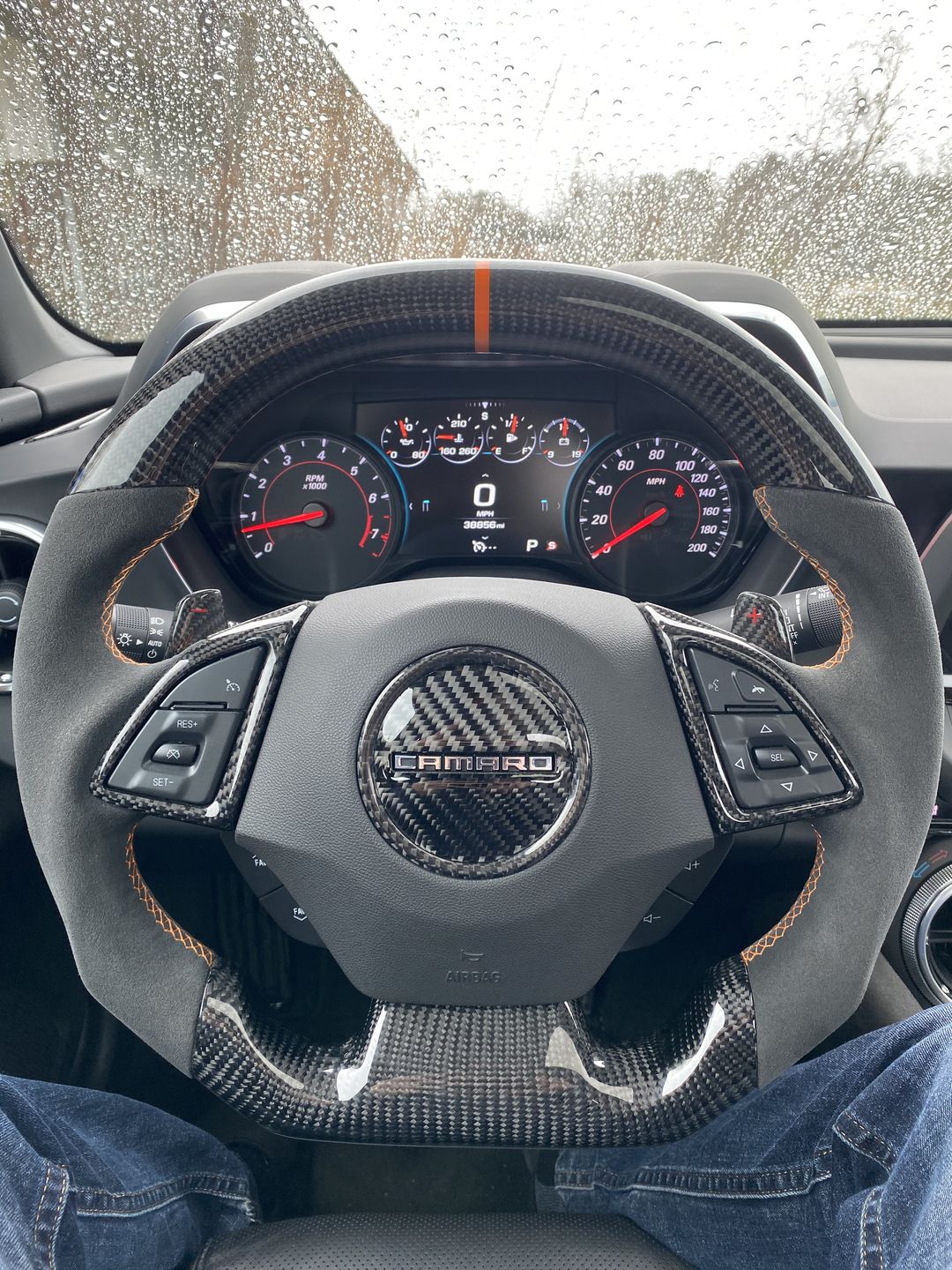 Customer photo review of (3 Pieces) Steering Wheel Full Chrome Delete Cover For 2016-2020 6th Gen Chevy Camaro