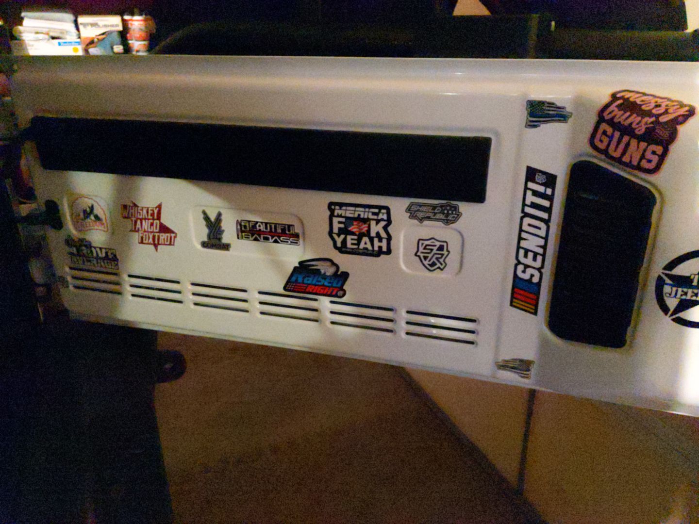 Customer photo review of Merica Fuck Yeah Decal