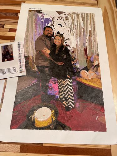 Customer photo review of Custom Paint By Numbers Kit - Upload Your Photo - Brush Set Included