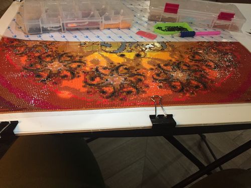 Customer photo review of Roller Diamond Painting