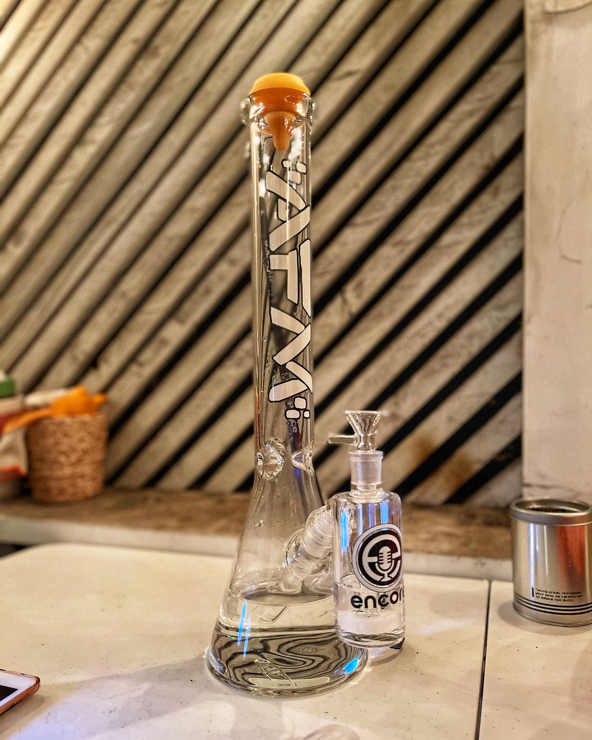 Customer photo review of The Beaker 5mm 18" - Clear