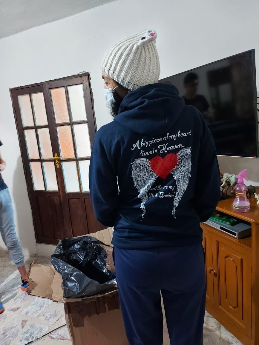 Customer photo review of Dad - A Big Piece of my Heart Hoodie