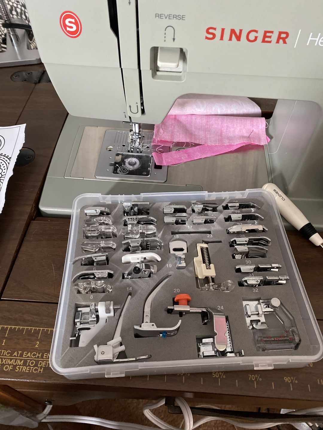 Customer photo review of 32pc Ultimate Presser Foot Set