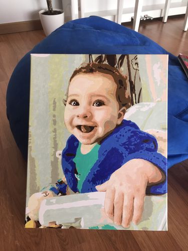 Customer photo review of Pintar por numeros personalizado