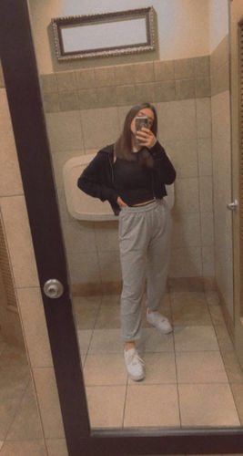 Customer photo review of Double Waistband Sweatpant
