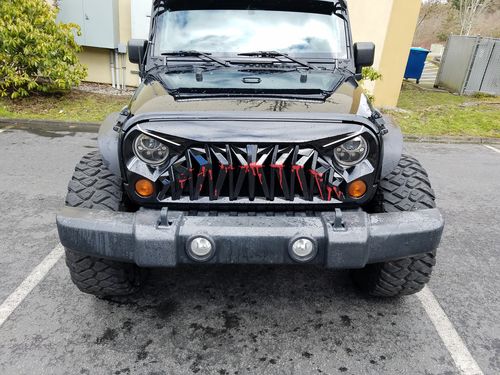 Customer photo review of Shark Grille - Black & White for 07-18 Wrangler JK/ JKU