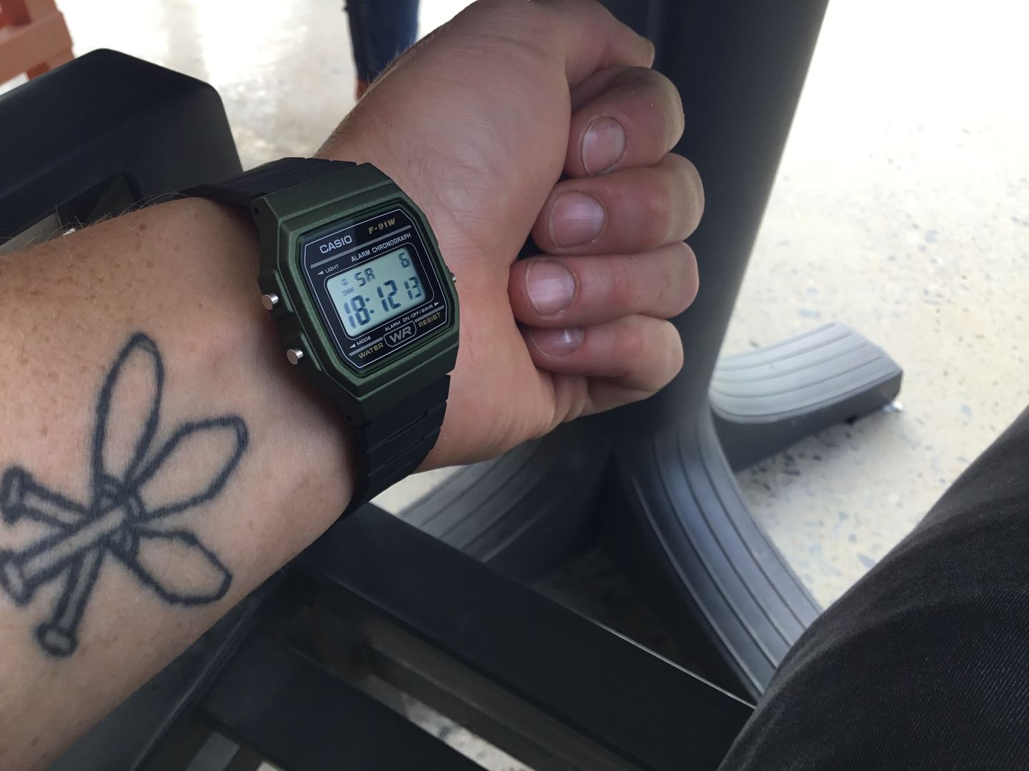 Customer photo review of Reloj Casio Vintage F-91WM-3ADF Verde/Negro