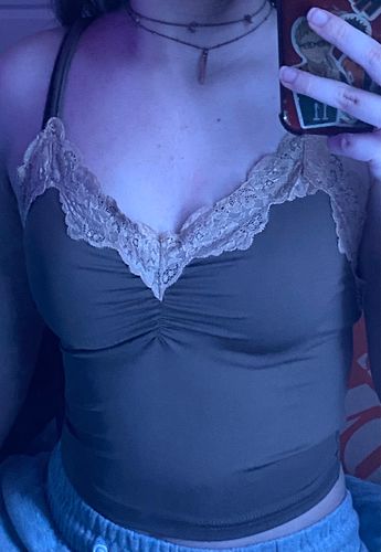 Customer photo review of Frankie Ruched Cami