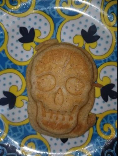 Customer photo review of Delicious Skull Waffle Maker
