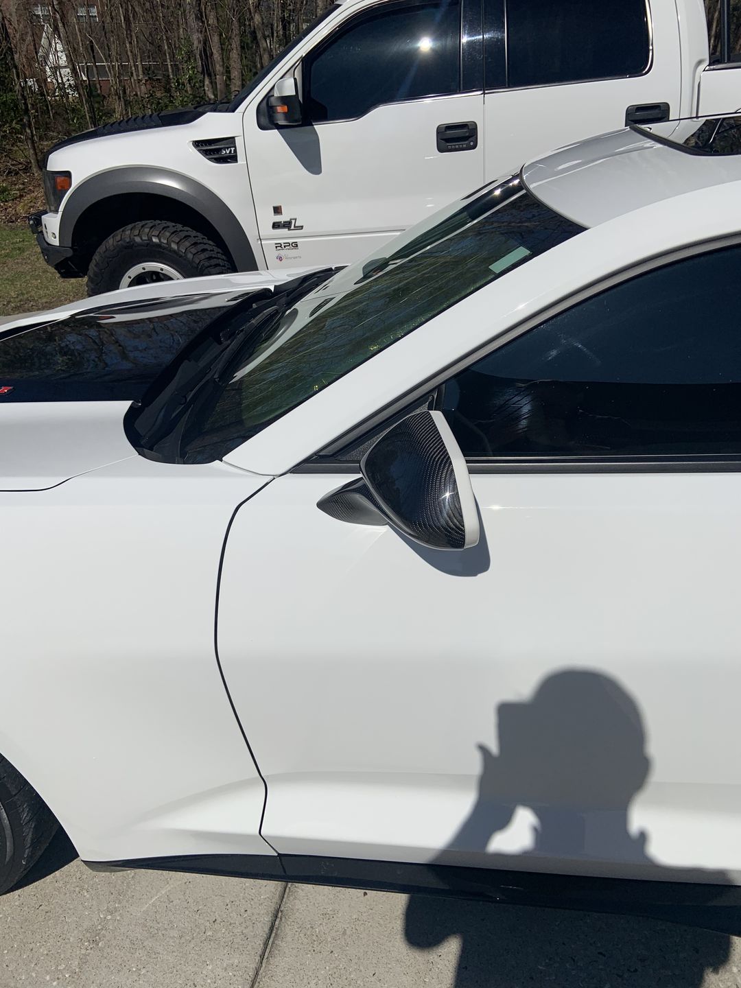 Customer photo review of [Set] Carbon Fiber Mirror Cover for Chevy Camaro 2016-2020