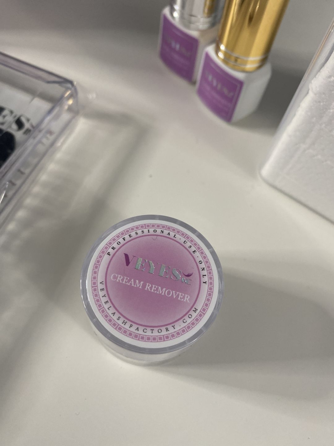 Customer photo review of Eyelash Cream Remover
