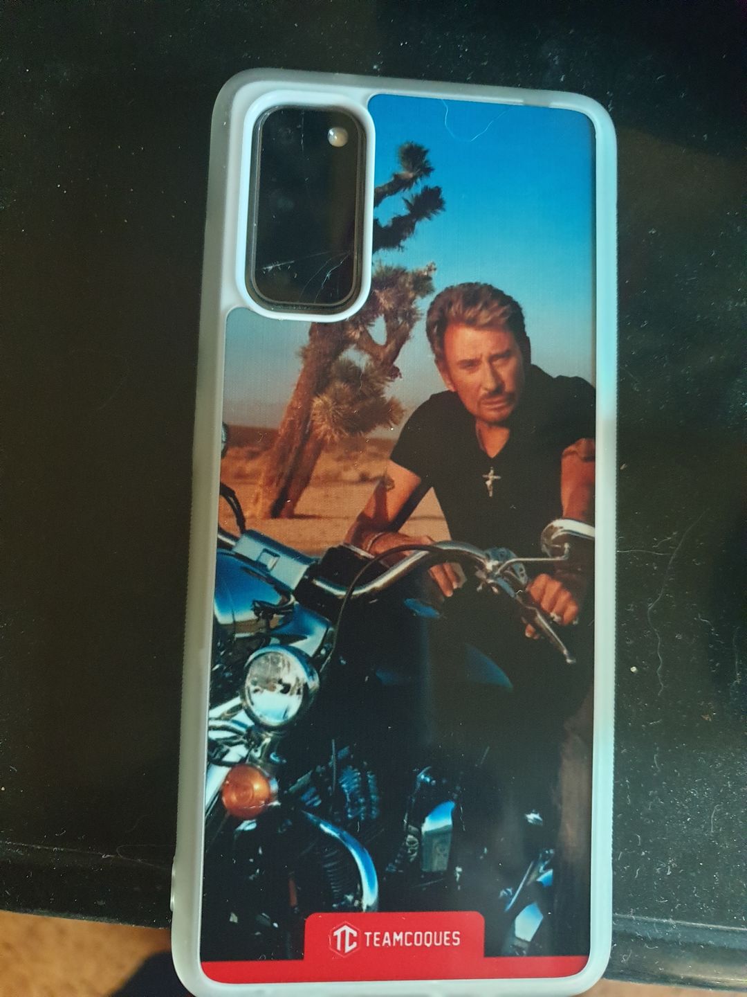 Customer photo review of Coque design JOHNNY HALLYDAY 4 - iPhone smartphone - TEAMCOQUES