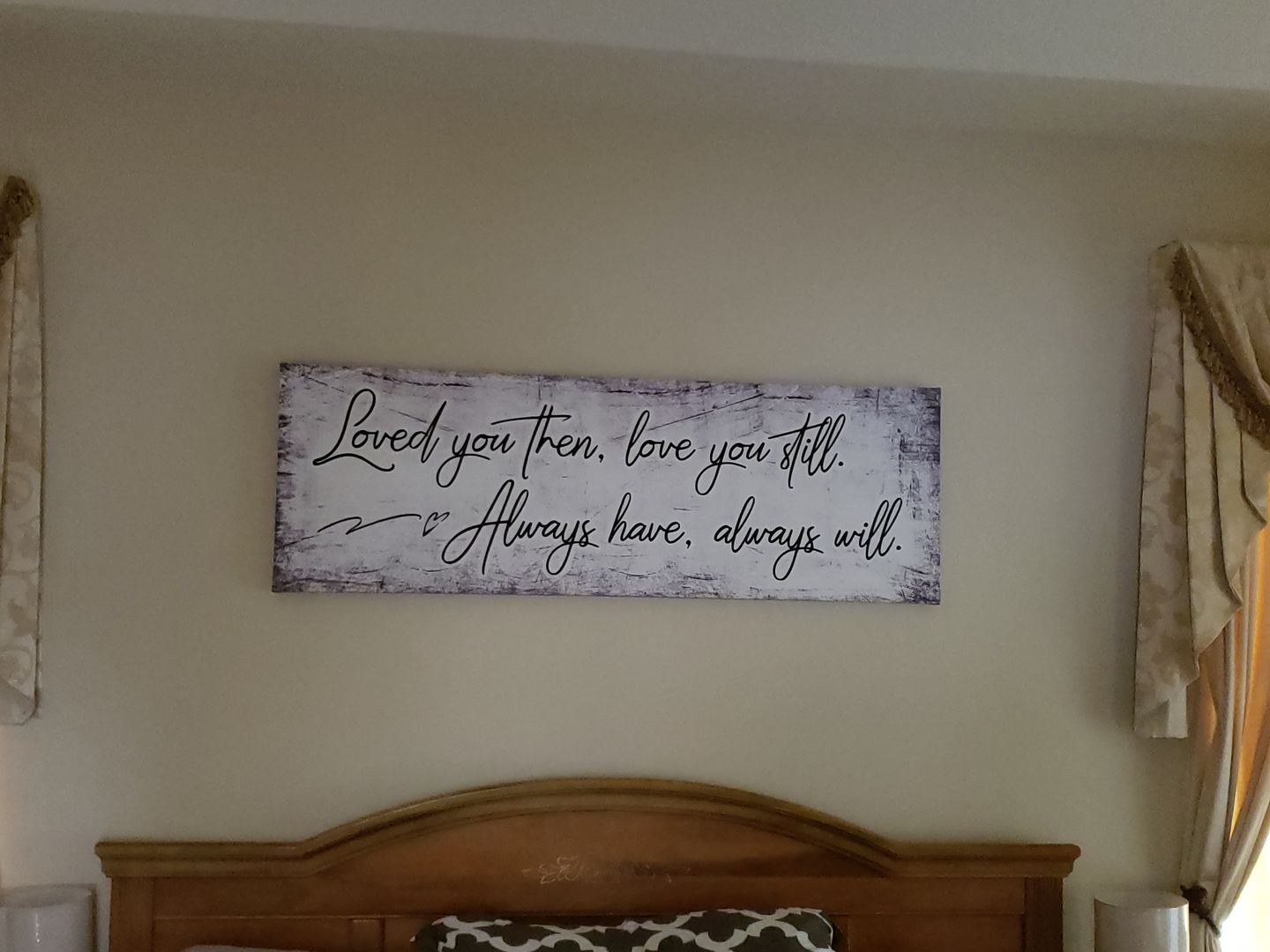 Customer photo review of "Loved You Then, Love You Still" Premium Panoramic Canvas