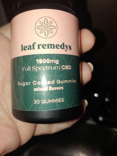 Customer photo review of 1500mg CBD Gummies mixed flavors