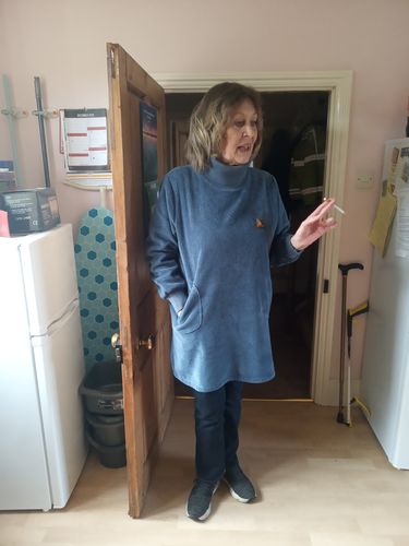 Customer photo review of PLUS Size - Women Solid Color Corduroy Dress