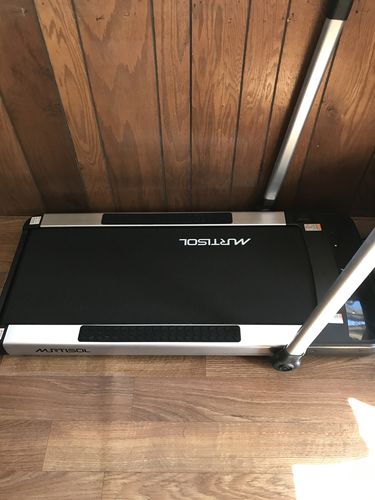 Customer photo review of Murtisol 2 in 1 Folding Treadmill, 1.5HP Under Desk Electric Treadmill, Portable Walking Machine for Home, Office & Gym