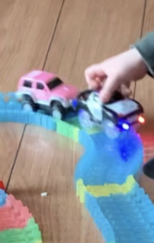 Customer photo review of Flexi trax bil rosa