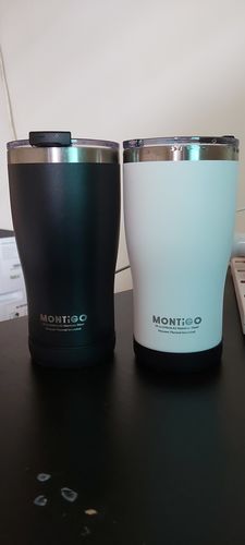 Customer photo review of (2-Pack Bundle) 20oz Knights Tumbler 590ml - Black/White