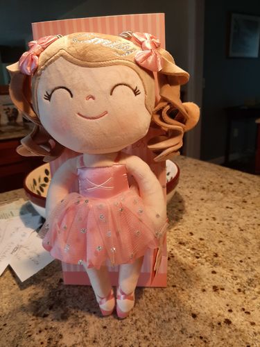 Customer photo review of Leyadoll Soft Plush Personalized Leya Doll, My First Baby Doll
