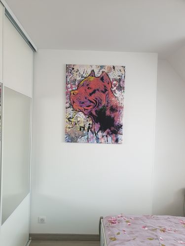Customer photo review of Tableau Chien Pitbull Graff