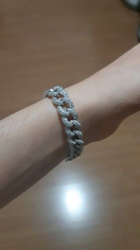 Customer photo review of BADDIE CUBAN BRACELET