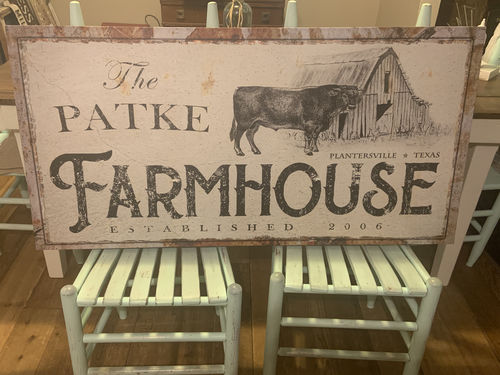 Customer photo review of Rustic Farmhouse Sign