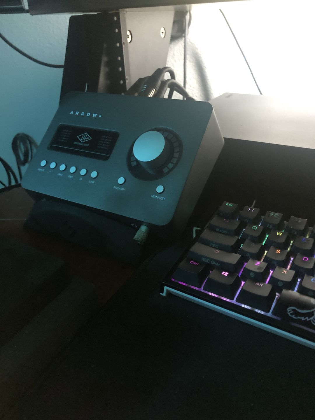 Customer photo review of Pedal Stand | Audio Interface Foam Desk Angle Riser
