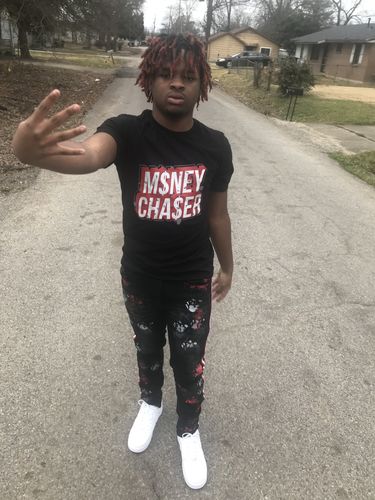 Customer photo review of Air Jordan 5 Retro "Money Chaser" Tee (Fire Red)
