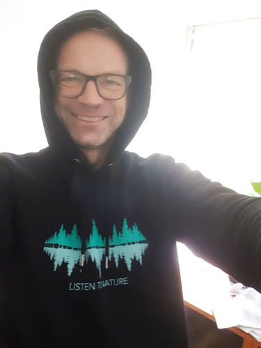 Customer photo review of LISTEN TO NATURE - Bio Unisex Hoodie (PREMIUM) (Siebdruck)